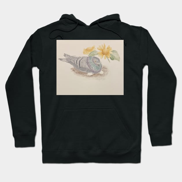 carrier pigeon Hoodie by chequer